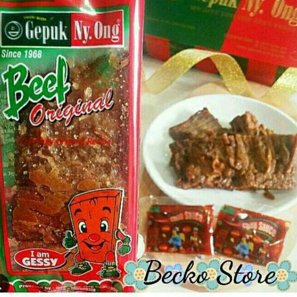 

12.12 SALE Gepuk Ny Ong Beef / Daging Sapi (Original / Extra Pedes / Salty) Khas Bandung murah