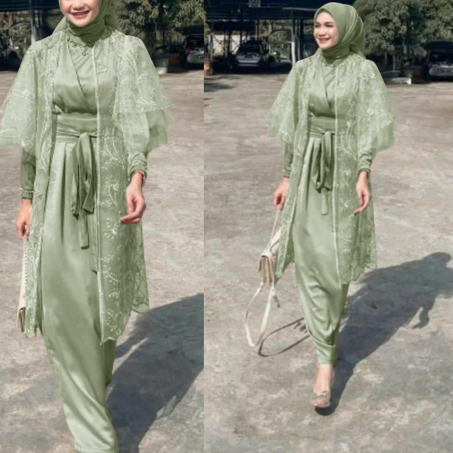 ✨TERBARU✨ Outer Arabella Brukat Tile Premium//Cardigan Kondangan//Outer Pesta//Dress Remaja//Gamis B