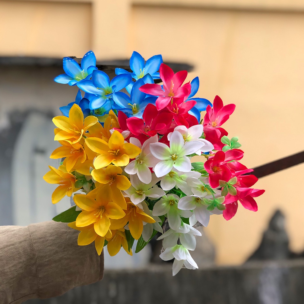 Bunga Bakung Lily Hias Tangkai Buket Plastik Ornamen Pajangan Hiasan Dekorasi Ruangan Artificial Flower Satu7an PBP150