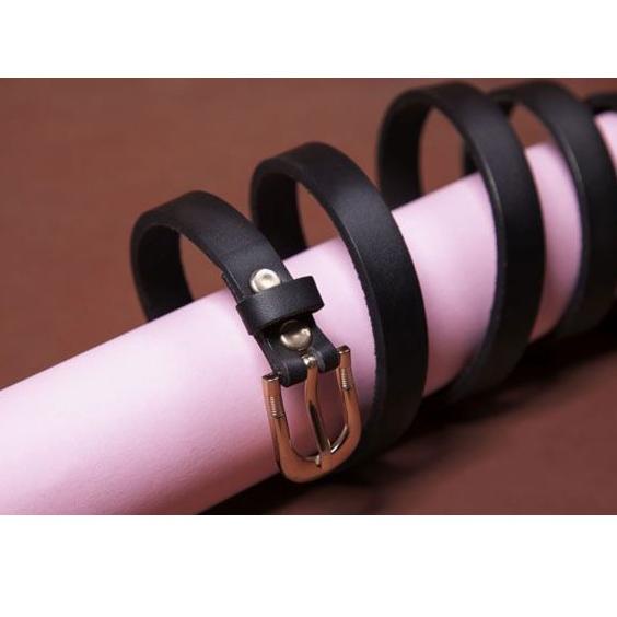 BEST SELLER GK Women Belt - Sabuk Kulit Asli Wanita / Gesper Kulit Wanita / Sabuk Kasual (Tanpa Jahi