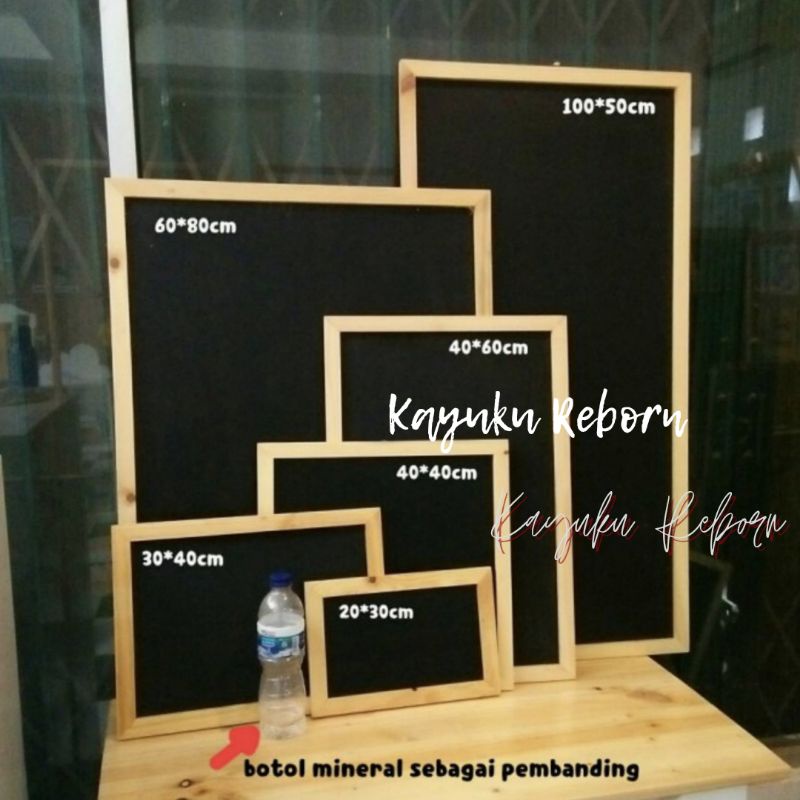 

papan tulis blackboard dekorasi kafe dan restaurant ukuran 40x60cm