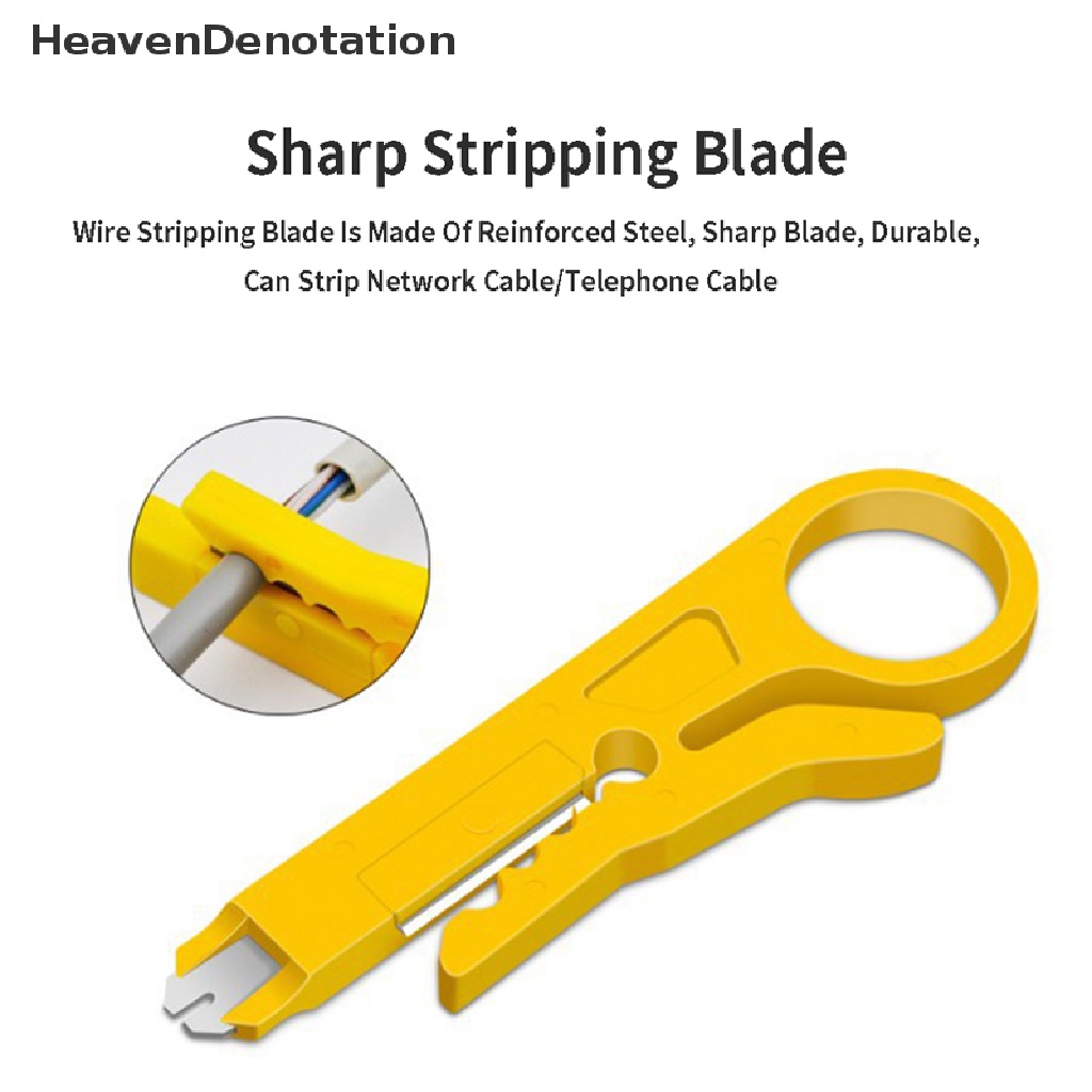 [HeavenDenotation] Mini Wire Stripper Crimper Plier Crimping Kabel Punch Stripping Multi Alat HDV