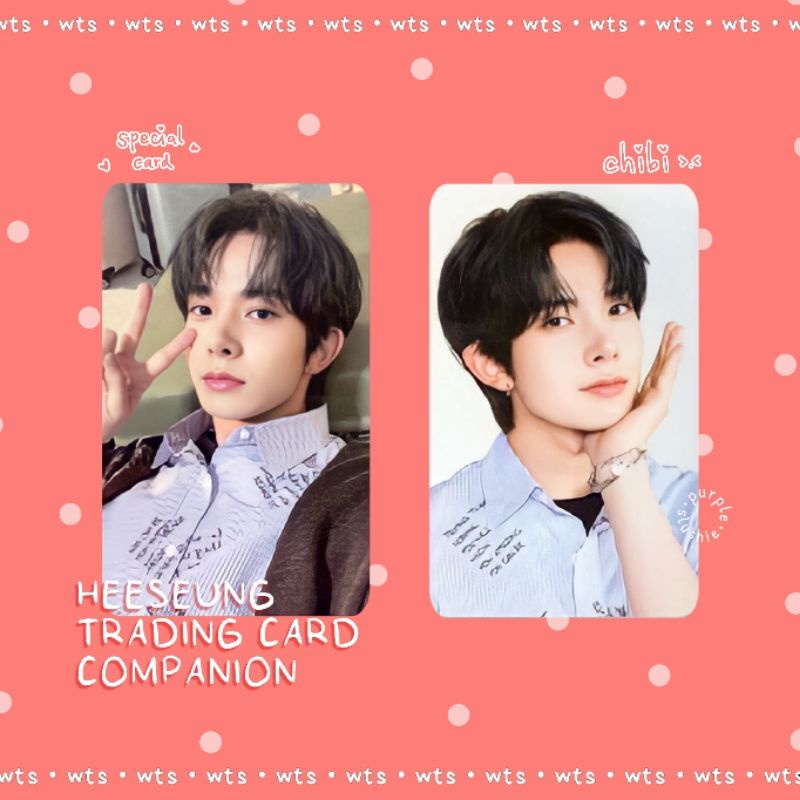 [BOOKED] READY STOCK HEESEUNG TRADING CARD ENCOMPANION / TC ENCOM / SPC CHIBI ENCONNECT