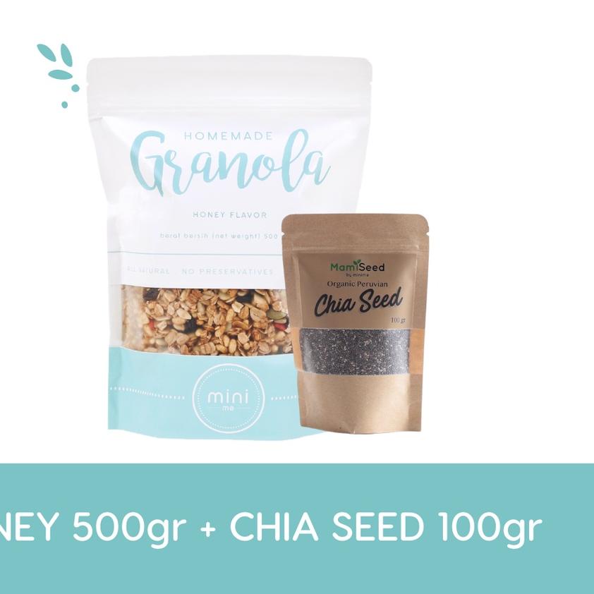 

☟ BUNDLE Minime Granola 500gr & Black Organic Chia Seeds 100gr ➪