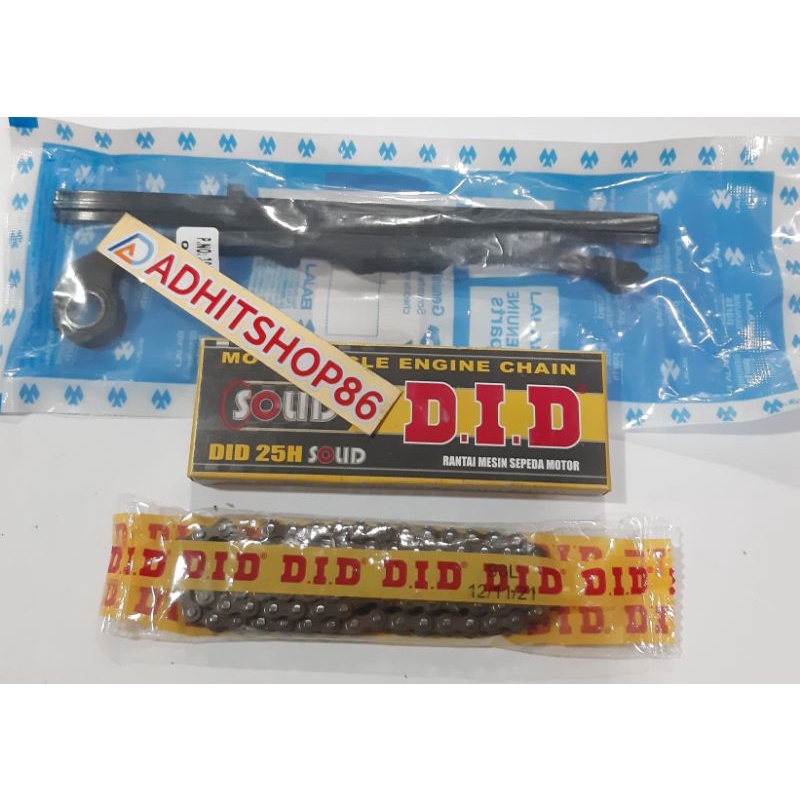 (PAKET) RANTAI KETENG PULSAR  180 UG3/UG4 200 DTSI TENSIONER BAJAJ PULSAR PULSAR 180 200 DTSI RANTAI