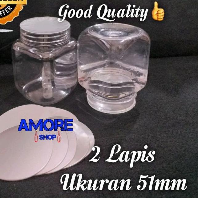 ✽ 100Pcs - Seal Alumunium Foil - Segel Aluminium Foil / Segel Toples Sambal Untuk Toples Diameter 5c