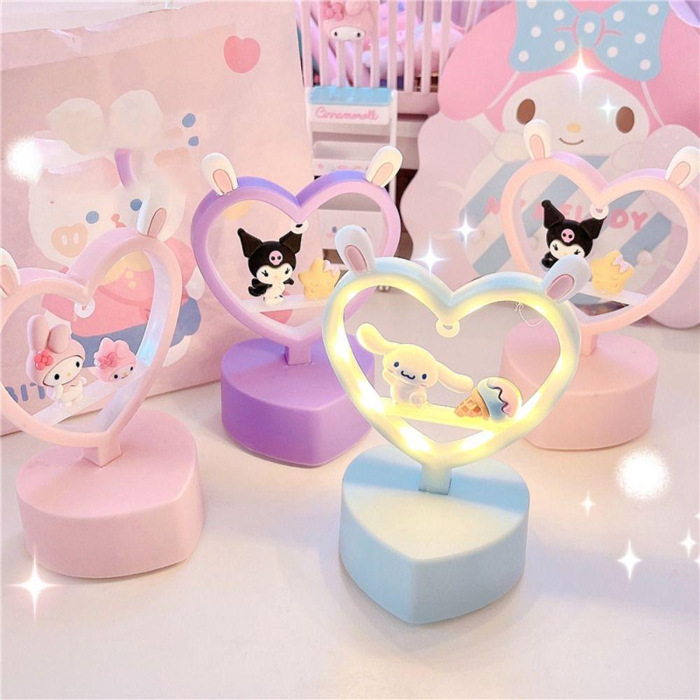 REBUY Lampu Tidur Cinnamoroll Mainan Kuromi Bedside Student Untuk Dekorasi Kamar Lampu LED