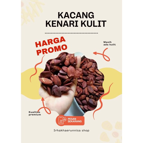 

READY !! TERMURAH Kacang kenari kulit 500 Gram kenari KEBUNKU
