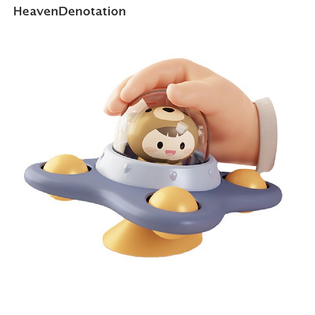 [HeavenDenotation] Mainan Mandi Bayi Suction Cup Spinner Mainan Balita Bear Hand Fidget Spinner Toy HDV