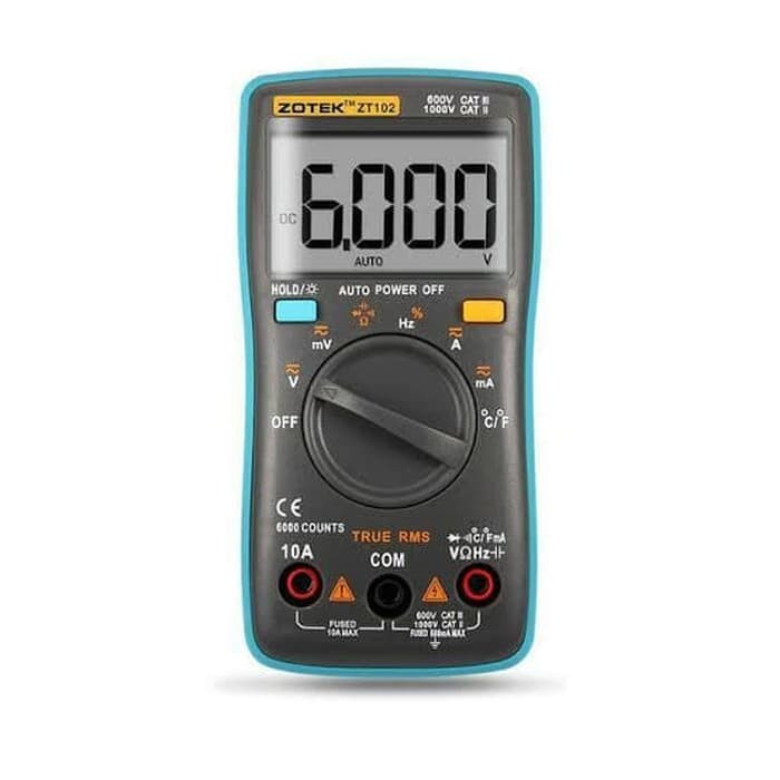 Listrik Zotek Zt102 Digital Multimeter Avometer Multitester Ac Dc Zt-102