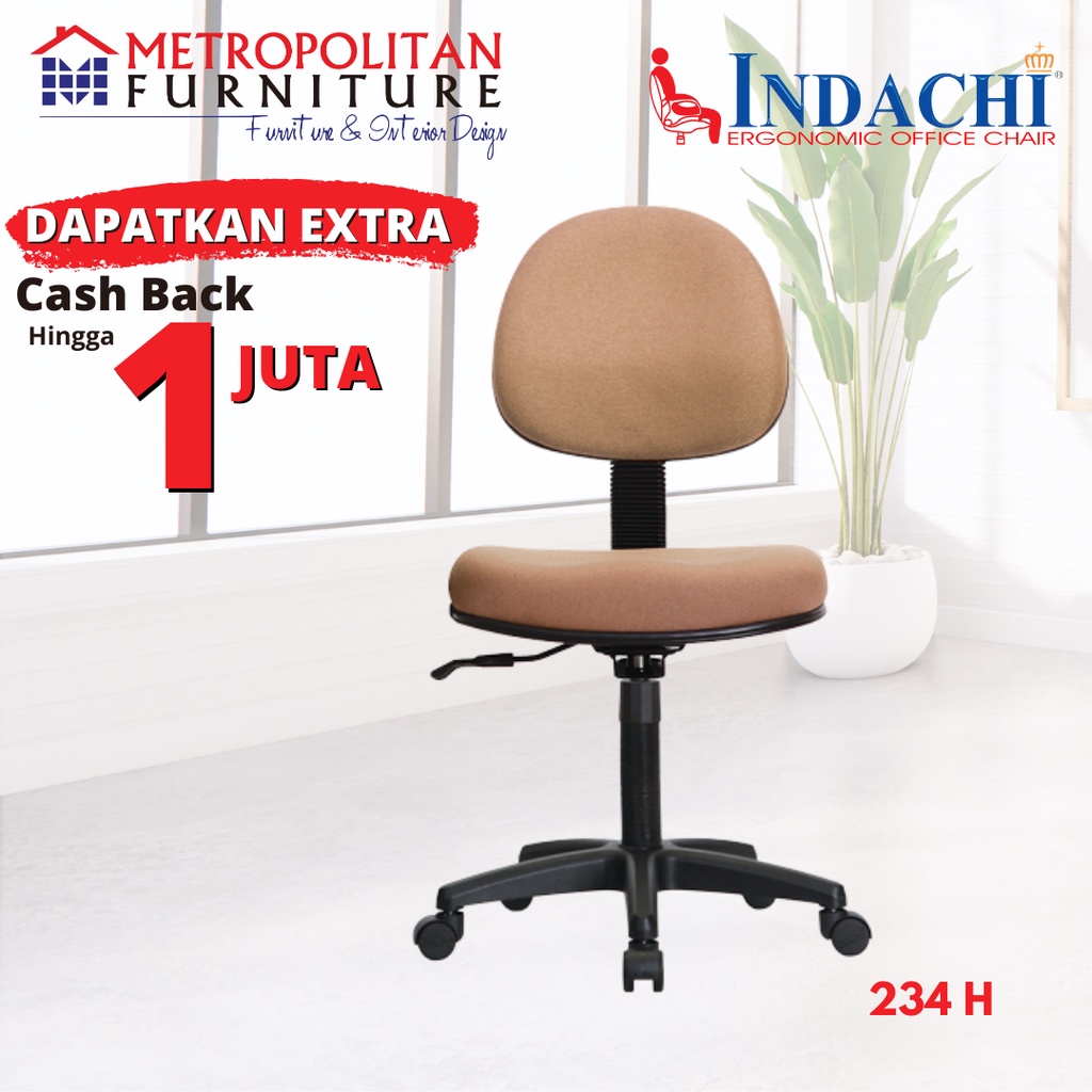 Kursi Kantor Indachi Bangku Kerja Office Chair D-234 Hydrolic