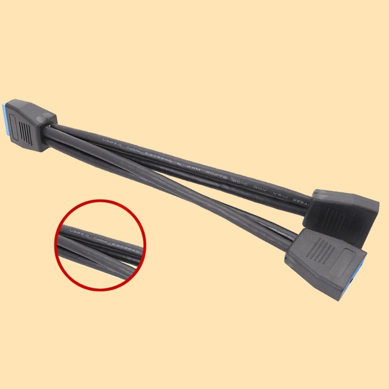Btsg Kabel Splitter Adapter 19pin/20Pin Mini Kecil USB 3.0 19pin/20Pin Untuk Motherboard