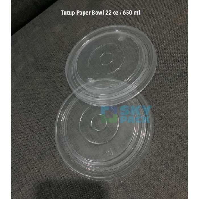 [Cup Bento] Tutup Paper Bowl / Mangkuk Makanan 22 Oz / 650 Ml [Pc]
