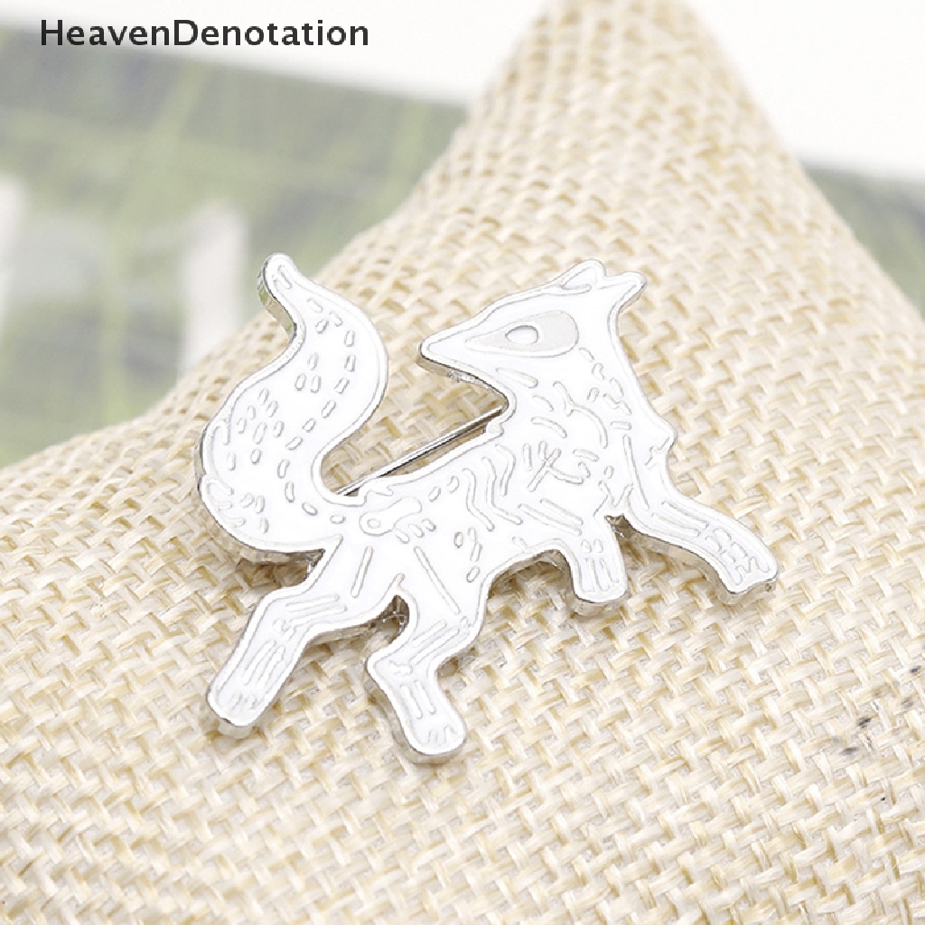 [HeavenDenotation] Kartun Hewan Lucu Enamel Pin Fox Bros Pin Pakaian Topi Tas Jeans Lencana Wanita Perhiasan Aksesoris HDV