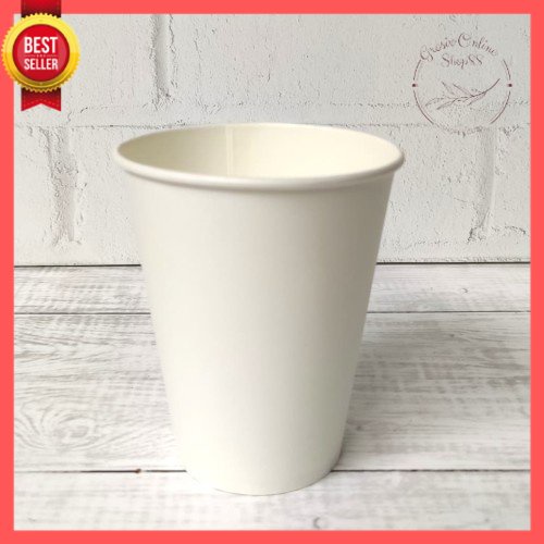 GOS -C407- 1 PCS Gelas Paper Cup - Gelas Kopi Paper Cup 8oz - Gelas Kertas Kopi