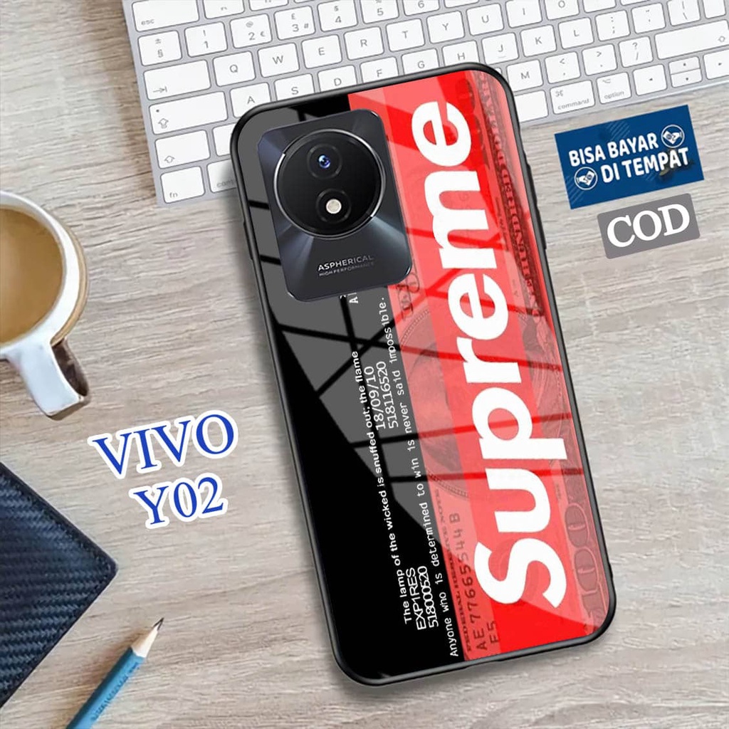 Softcase Glass Kaca VIVO Y02 - Case Handphone VIVO Y02 [T13]