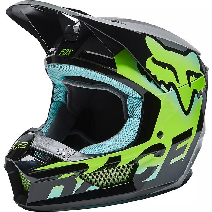 HELM FOX V1 TRICE HELMET - TEAL