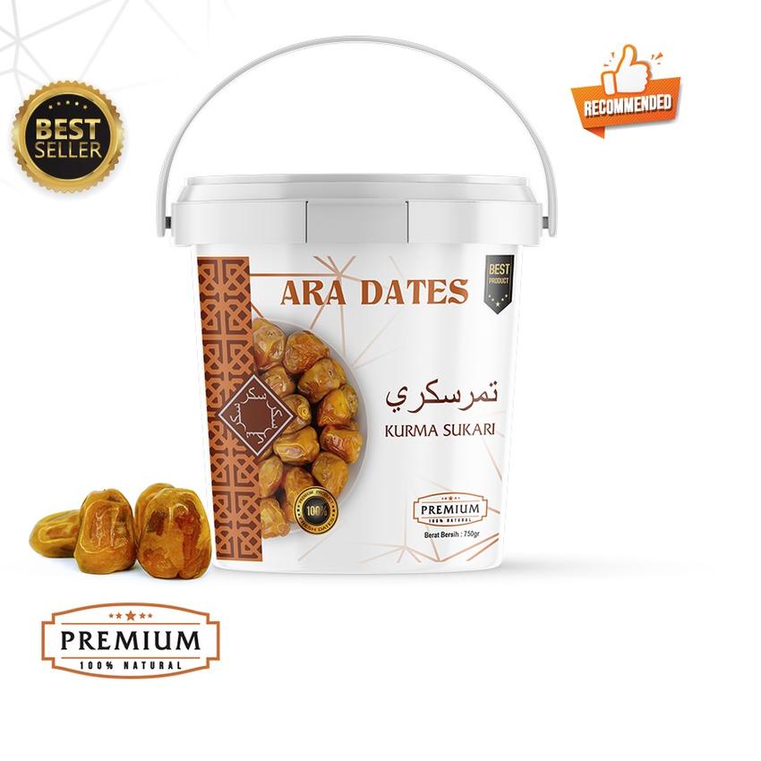 

➵ Kurma Sukari Ember 750gr PREMIUM KEMTAN ARA DATES Original ♪
