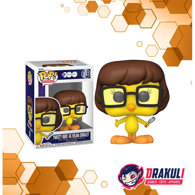 Toys Funko Pop Looney Tunes - Tweety Bird As Velma Dinkley - STANDARD