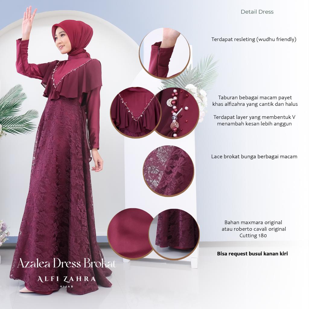 (PRE-ORDER) Azalea Dress Brokat