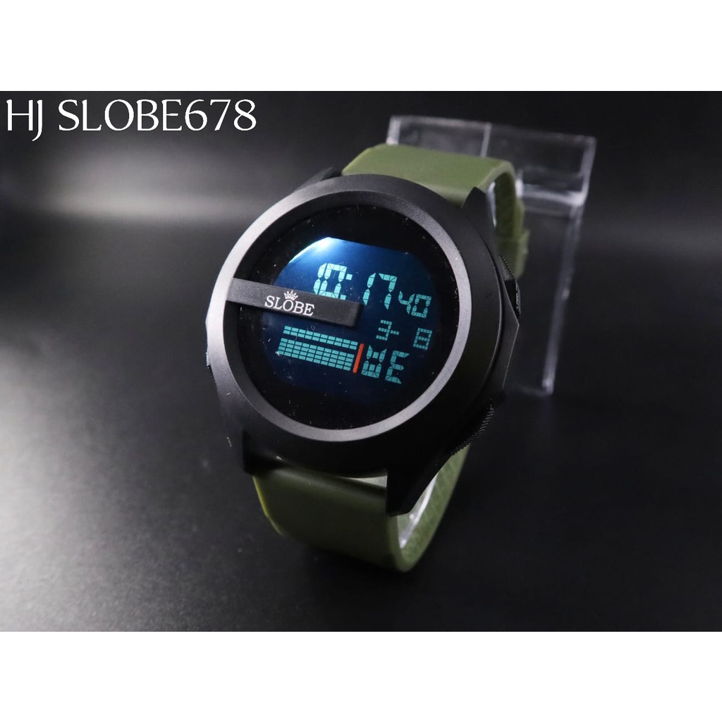 Jam tangan sporty pria digital SLOBE original | Jam tangan cowok Keren Watter resistant