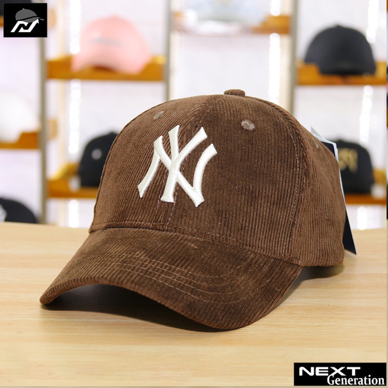 Topi NY Yankees Brown Corduroy MLB Korea  Genuine Marchandise  Import