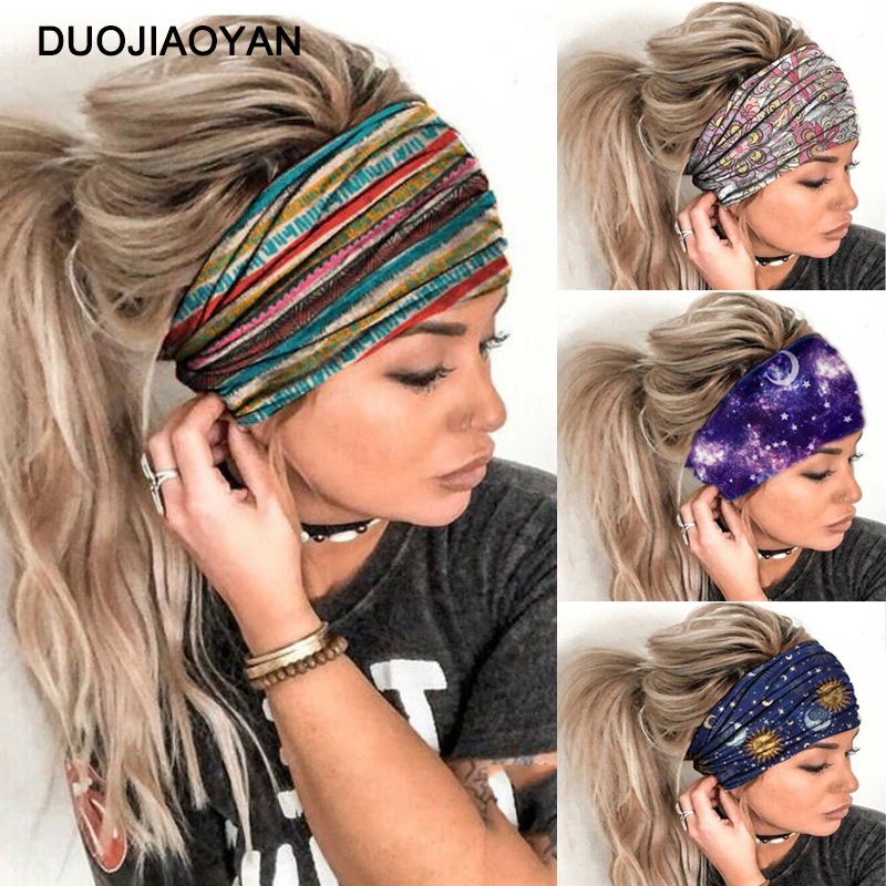 Bandana Hairband Headband Eropa Dan Amerika Gaya Panas Baru Topi Beanie Sorban Topeng Olahraga Luar Ruangan Dan Sorban Rekreasi Aksesoris Rambut Pita Rambut