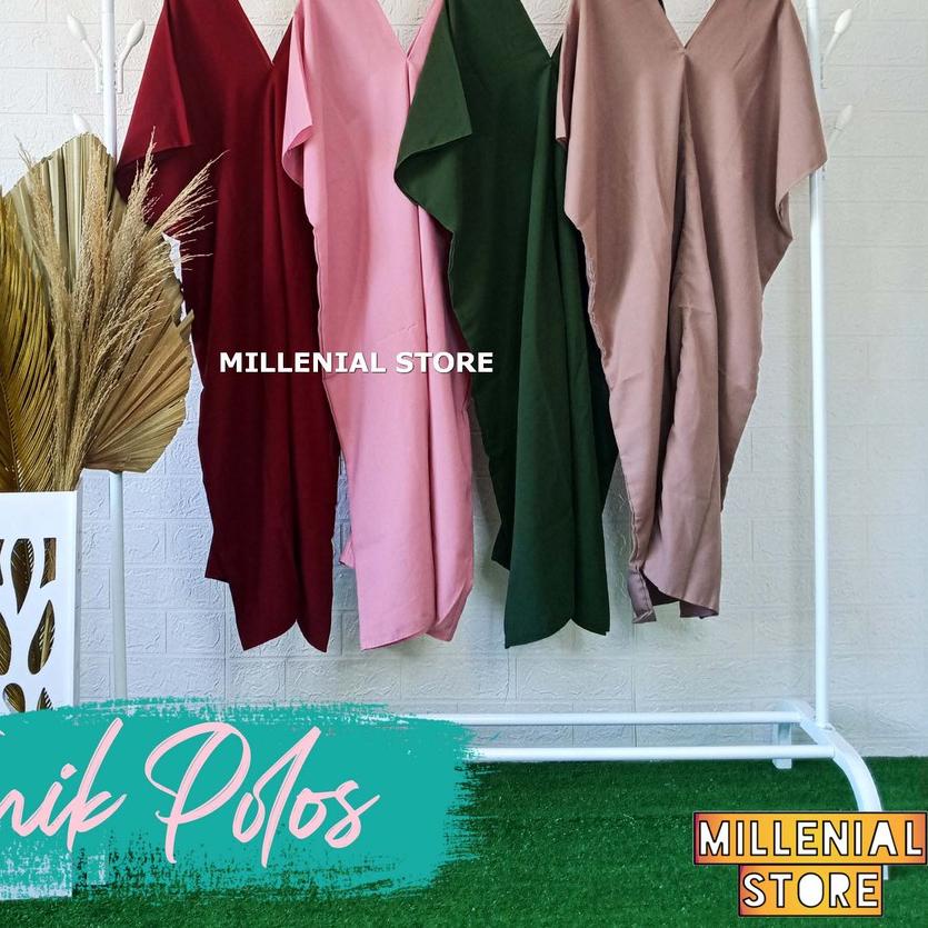 ✲ MILLENIAL BAJU TUNIK POLOS PREMIUM TUNIK KAFTAN BAJU KERJA FORMAL MODERN FREE BELT ♥