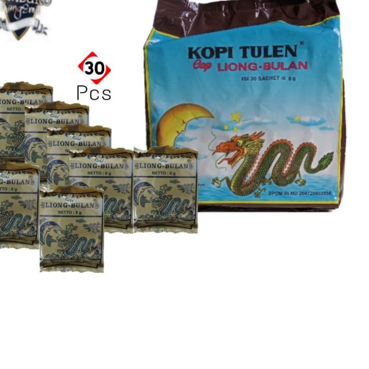 

12.12 MALL Kopi Liong Mini (Tanpa Gula)1 Pak isi 30 @8gr Liong Bulan