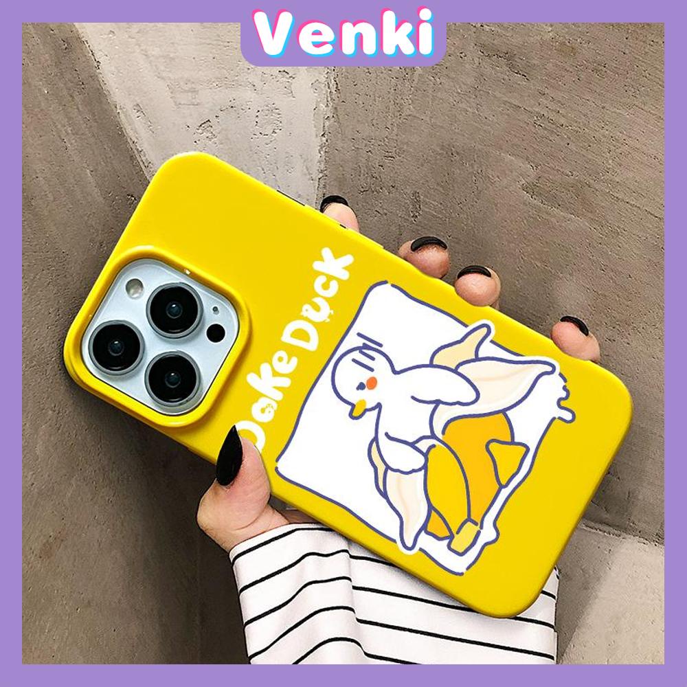 iPhone Case Soft TPU Glossy Yellow Candy Case Cute Dozing Duck Camera Protection Shockproof For iPhone 14 13 12 11 Pro Max 7 8 Plus X XR