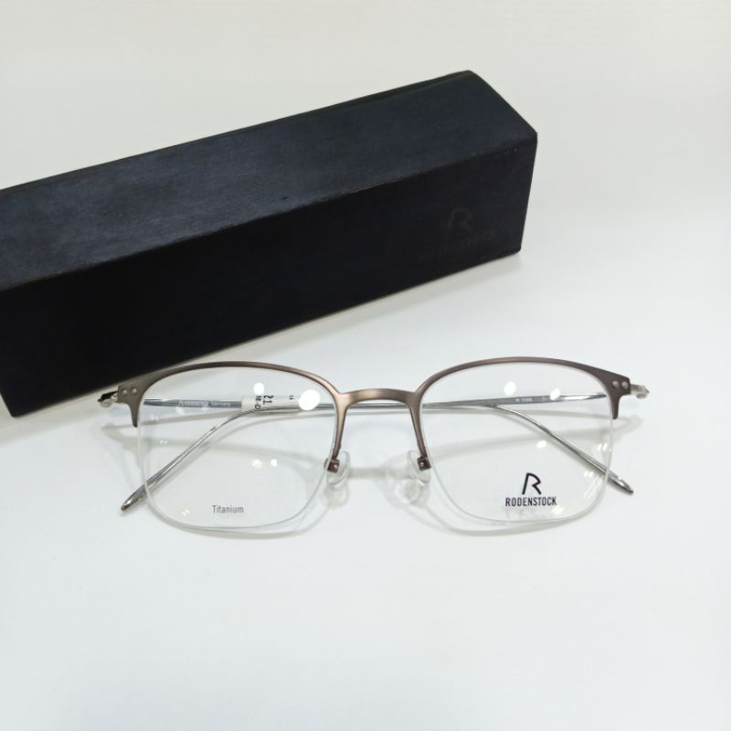 FRAME KACAMATA RODENSTOCK R 7086 D TITANIUM HALF FRAME ORIGINAL 100%