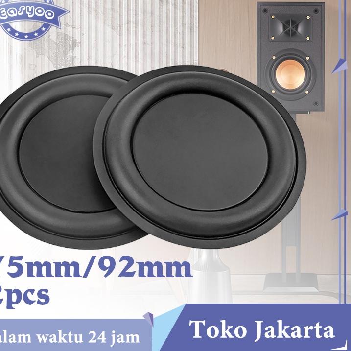 Promo Isi 2 Bass Pasif Radiator 75mm 92mm Subwoofer Passive Radiator Bass Radiator Pasif