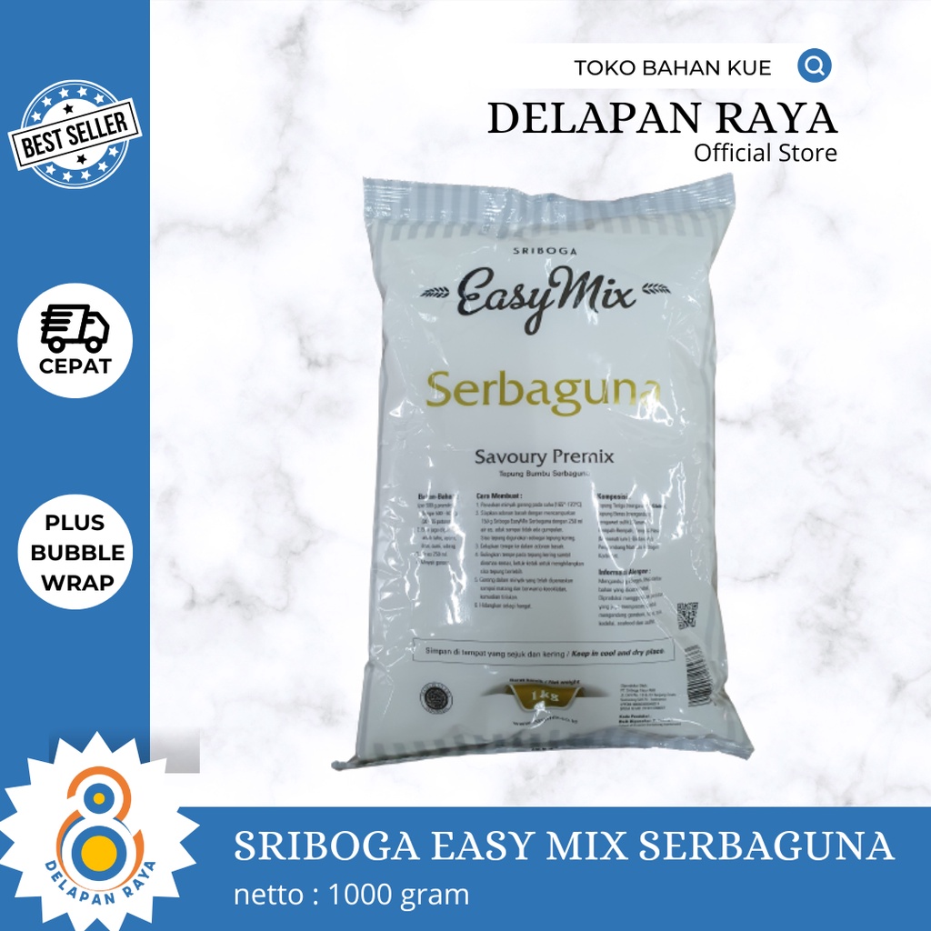 

TEPUNG SRIBOGA EASY MIX SERBAGUNA 1KG - 8Raya