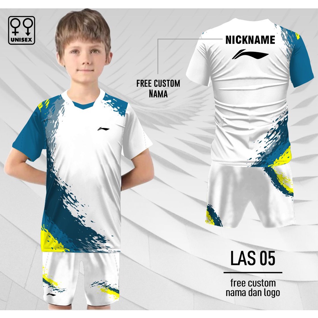 Setelan jersey badminton anak lining baju Bulutangkis