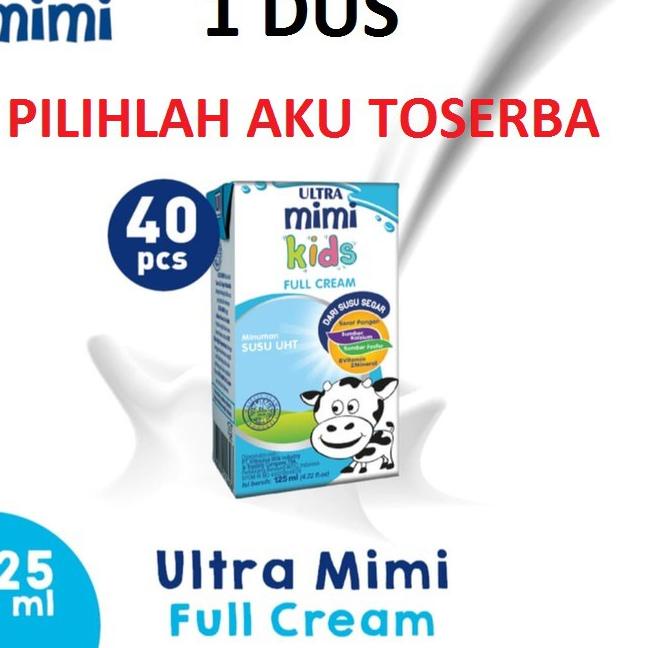 

♗ Susu Ultra Mimi Kids FULL CREAM 125 ml - (1 DUS ISI 40 PCS) ☟