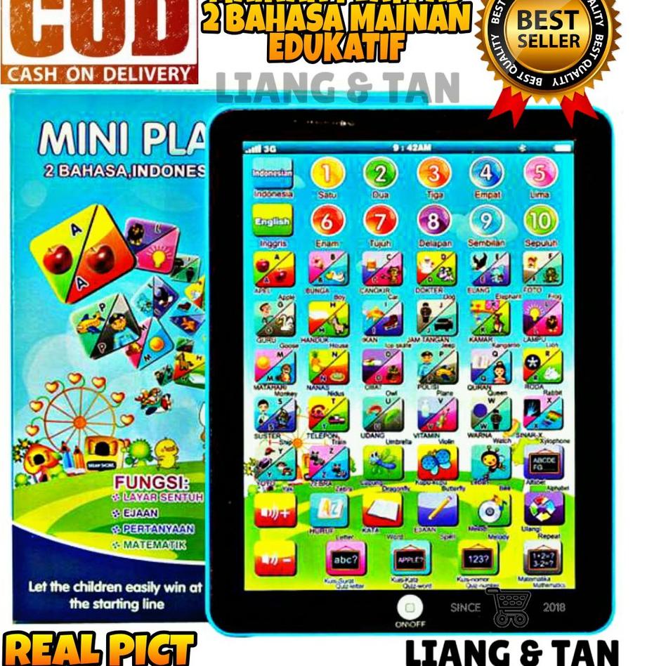 ☇  Promo Mainan Anak Edukasi Mini Playpad Anak Muslim 2 Bahasa Led Playpad / Ipad Arab ✯