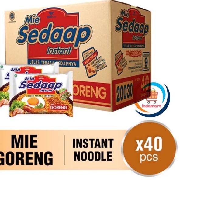 

♣ Mie Sedaap Goreng 90 gr 1 Dus Isi 40 pcs ✿