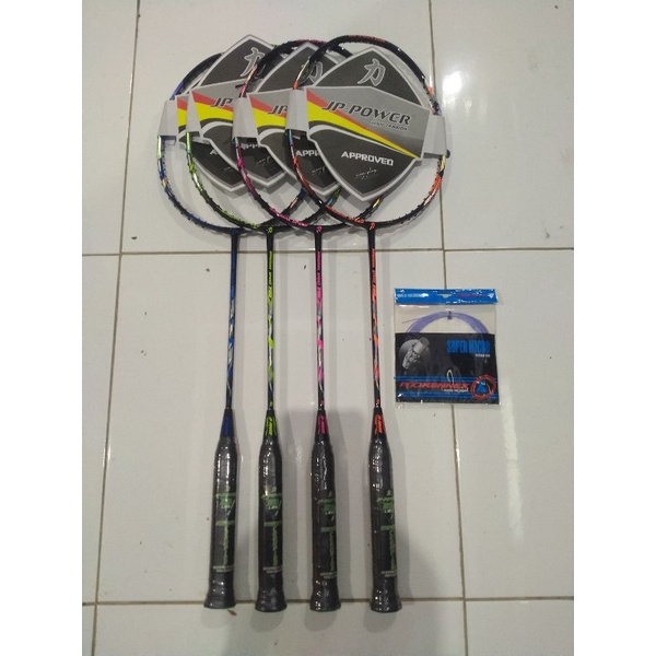 Bonus senar Raket badminton Jp power nanomax 700 murah
