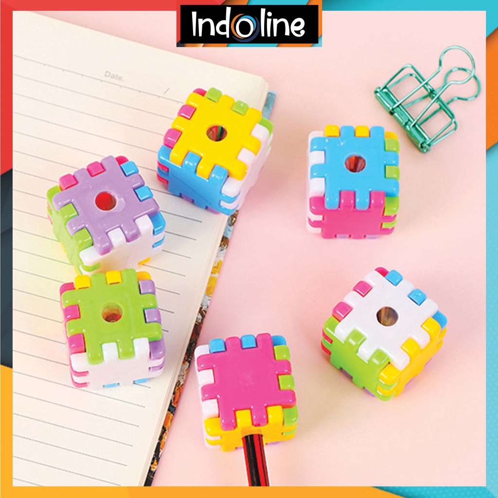 

Peraut Pensil Putar Rautan Pensil Karakter Puzzle Import COD 754