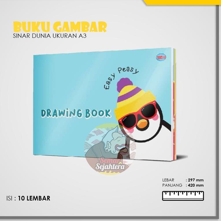 

Y92 [PCS] BUKU GAMBAR / DRAWING BOOK SIDU A3 SINAR DUNIA ISI 10 LEMBAR* PRODUK TREND ㅅ
