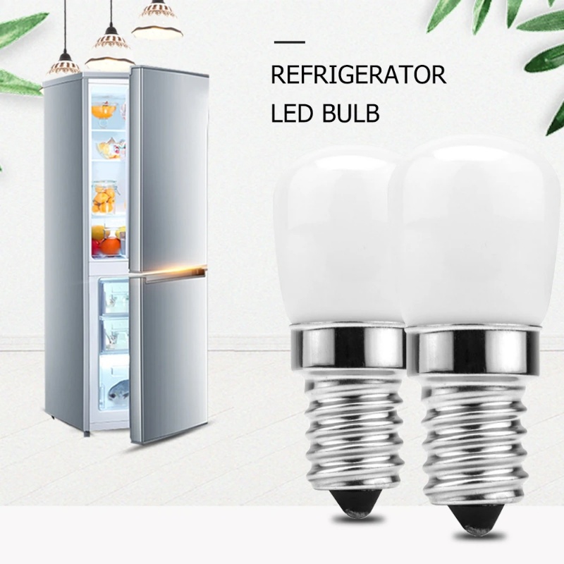 [Harga Grosir] E14 220V Bohlam Kulkas LED Mini Refrigerator Freezer Corn Light Bulb Cahaya Hangat Cahaya Putih Rumah Tangga Pengganti Sekrup Bohlam