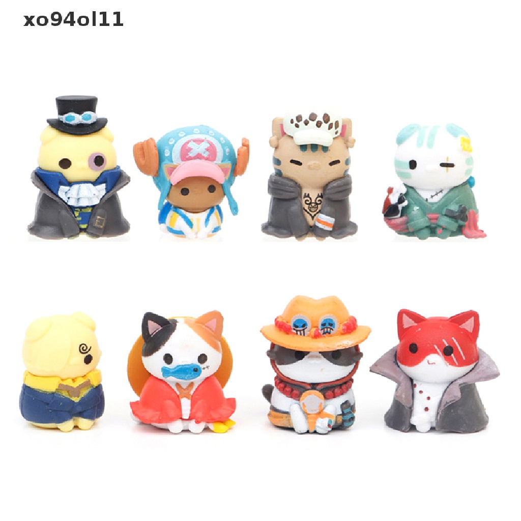 Xo One Piece Model Kucing Buatan Tangan Cosplay Ornamen Mobil Memutar Telur Buta Kotak Boneka OL