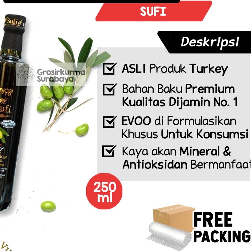 

➸ Minyak Zaitun SUFI 250ml Asli Turki EVOO Untuk Konsumsi Extra Virgin Untuk Anak Bayi Casa di Oliva ☺