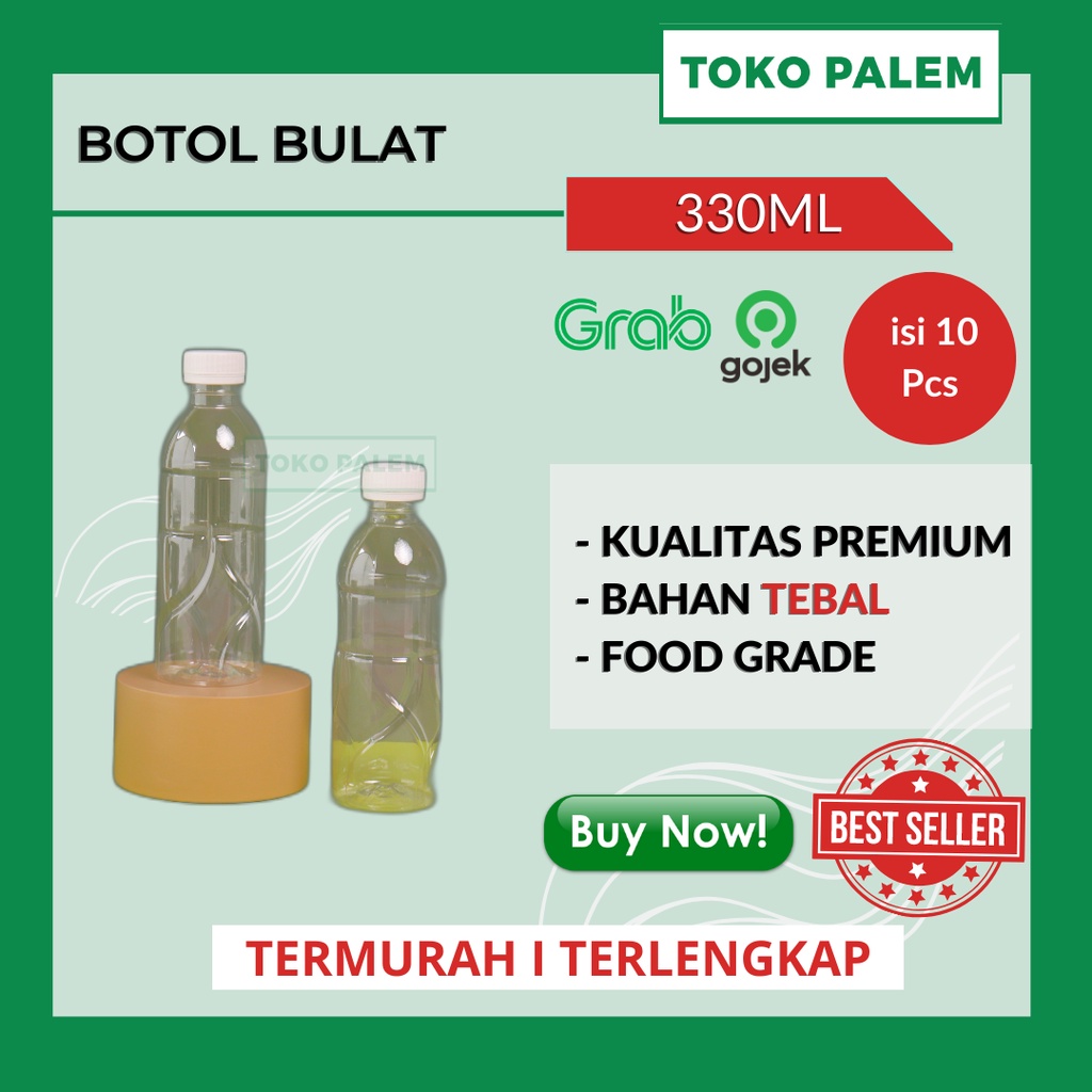 

Botol Plastik / Bulat 330 ml ( MINIMAL PEMBELIAN DAN WAJIB KELIPATAN 10 )