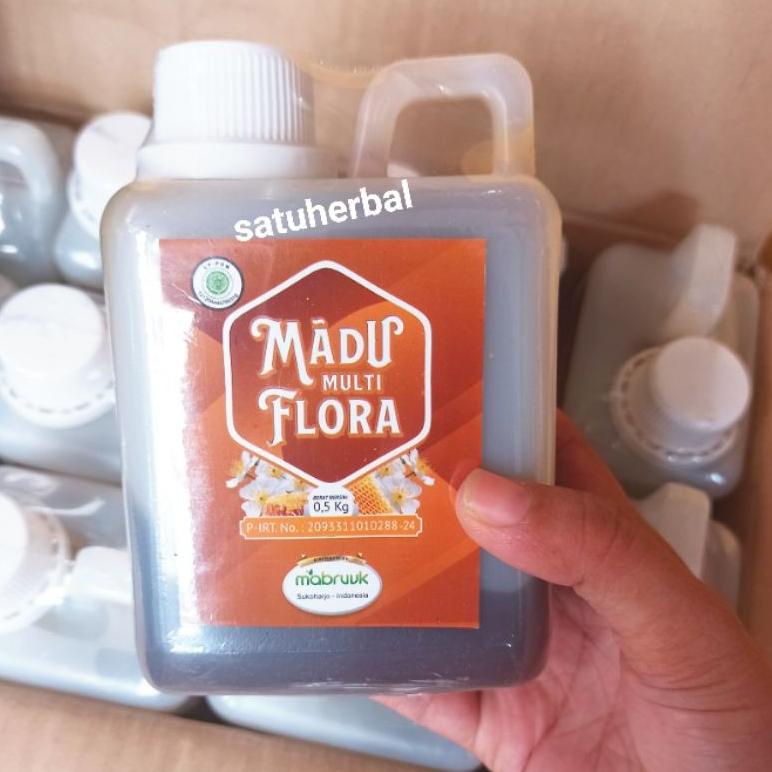 

F97 Madu murni madu multi Flora multiflora mabruuk 500 gram SERBA MURAH ♩♪