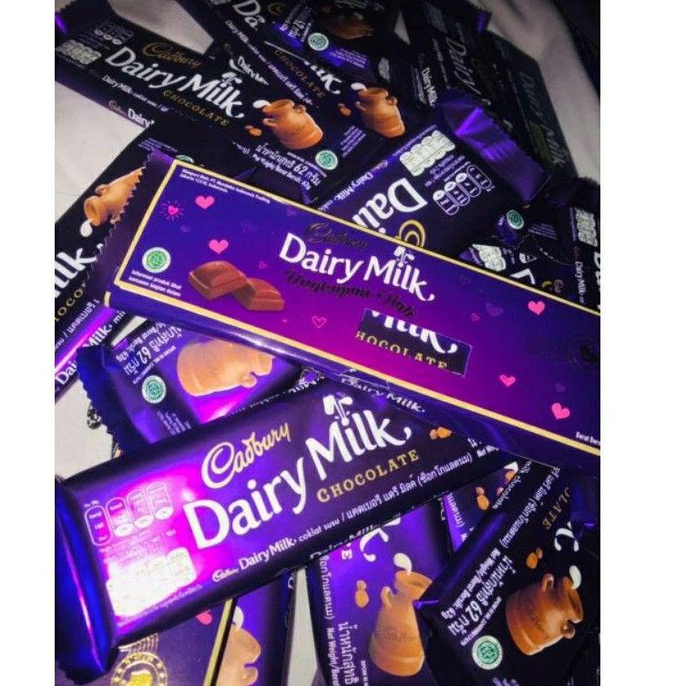 

Q40 Coklat Cadbury Dairy milk 62gr / coklat Cadbury 62gr TREND ㅛ