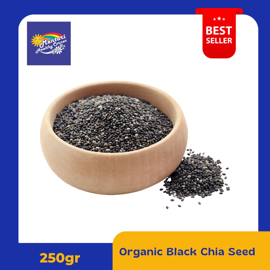 Organic Black Chia Seed Peru 250gr / Black Chiaseed Organik Peru 250gr