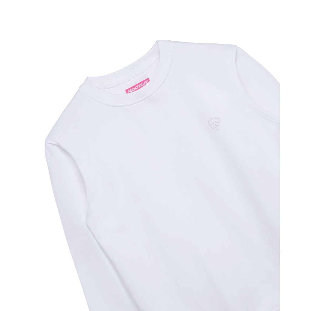 SWEATER FRIDAY KILLER | BASIC WHITE CREWNECK