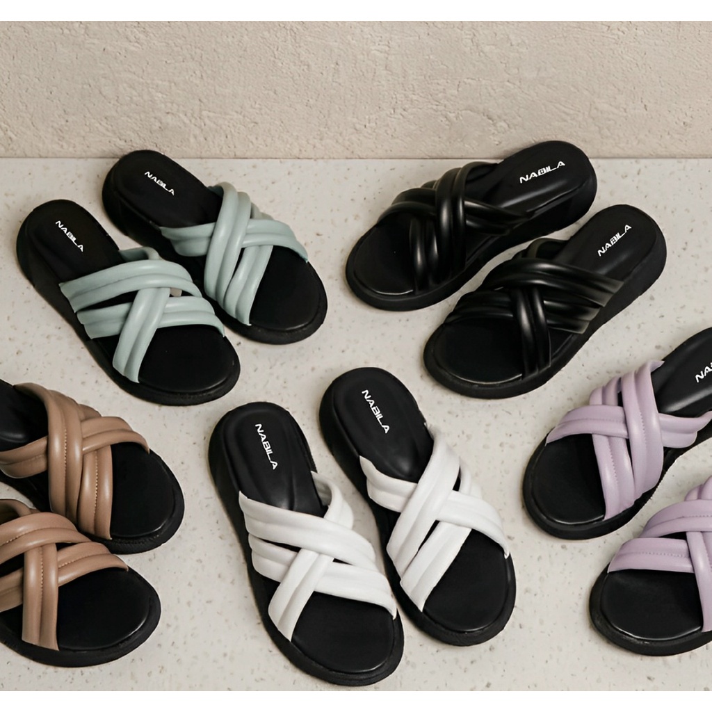 sandal wedges fashion silang wanita 2023