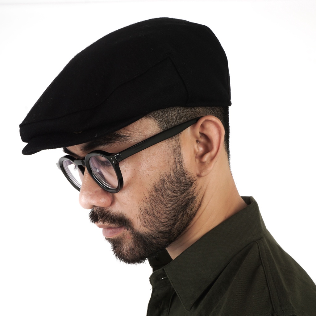 promo Topi FlatCap - Gallant Hitam bisa cod